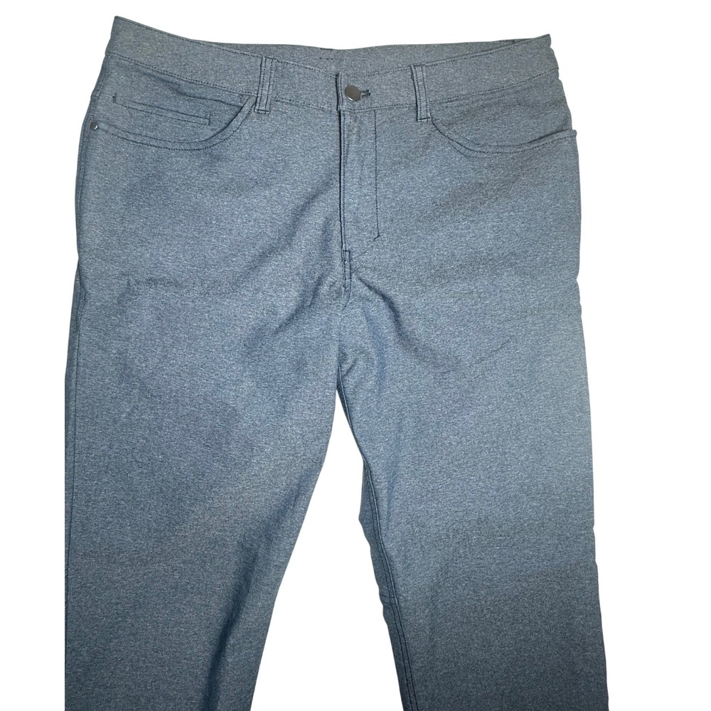 Lululemon ABC Pant Slim Tech Canvas 34" Heathered Deep Navy 32x34 - Picture 3 of 9